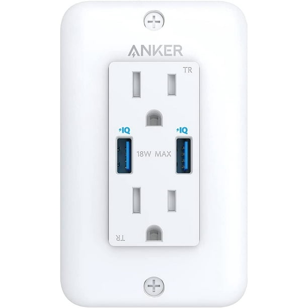 2.1A 5V 2-Port Rapid Charging USB Wall Plate Outlet Power Charger Socket UL ETL 2.1A 5V 2-Port Rapid Charging USB Wall Plate Outlet Power Charger Socket UL ETL